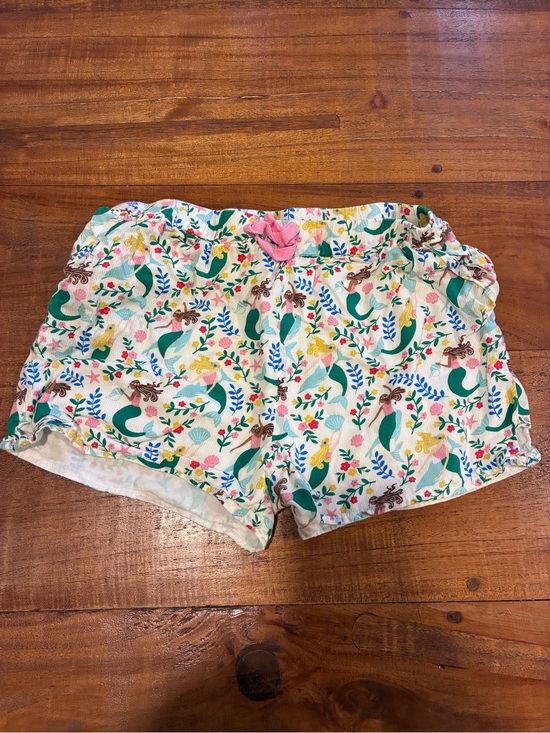 Boden Other - Boden Ivory Shorts with Multicolor Mermaid Print Size Girls 10